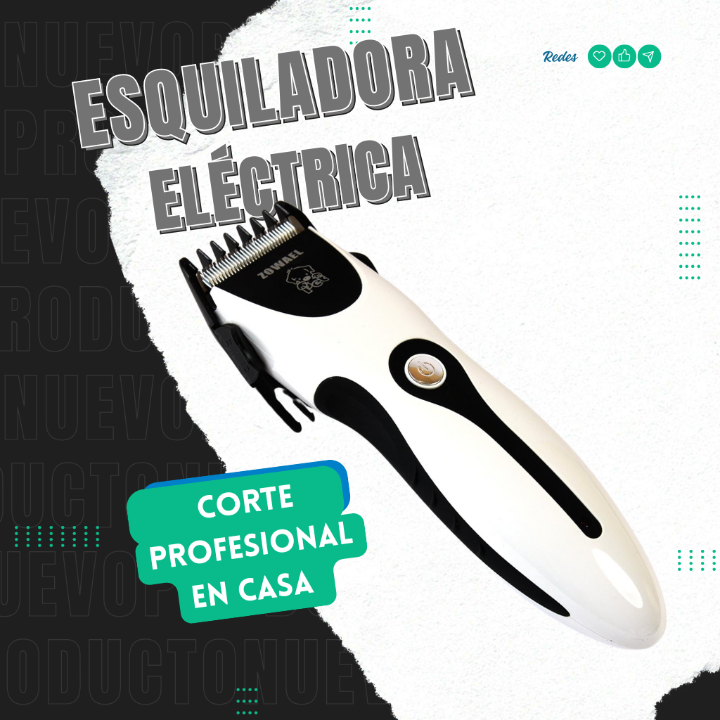 Esquiladora Eléctrica Profesional para Perros y Gatos – Corta el Pelo de tu Mascota en Casa