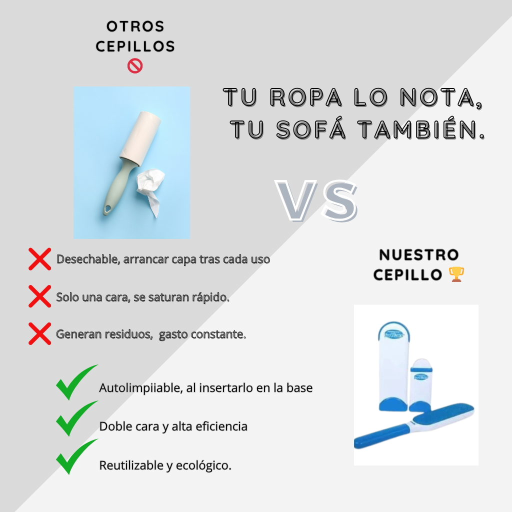 Cepillo Autolimpiable para Perros y Gatos – Elimina Pelos al Instante, Reutilizable y Portátil