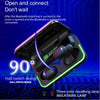 Auriculares Bluetooth 5.3 Inalámbricos - HiFi Estéreo con Micrófono, Pantalla LED e IPX7 a Prueba de Agua