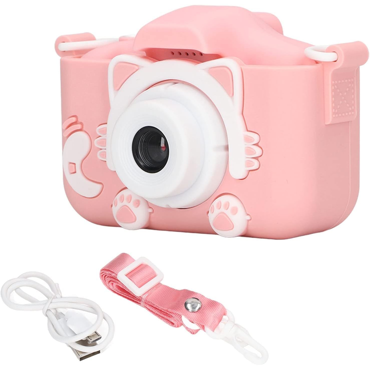 Cámara para Niños 20MP HD 2.0” + Tarjeta 32GB – Azul y Rosa, Compacta y Divertida